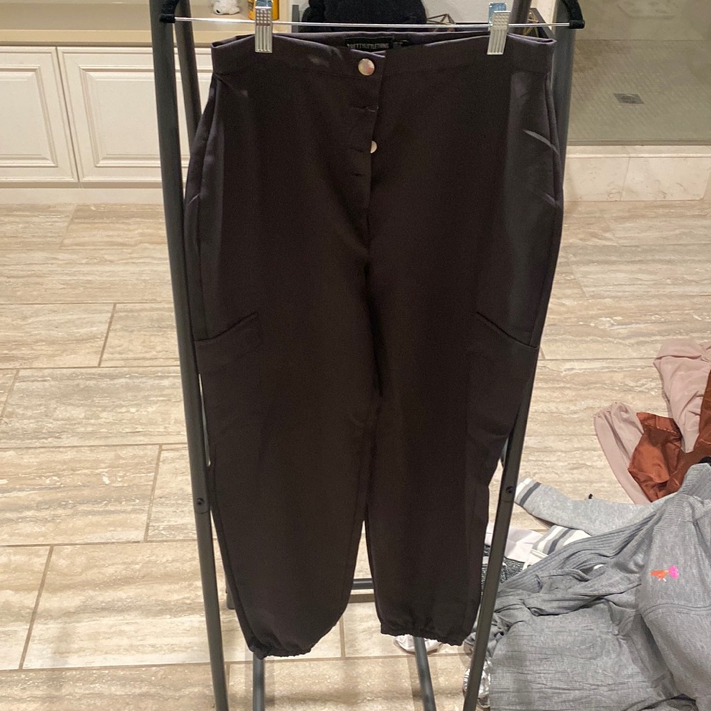 Pretty little thing dark gray pant
